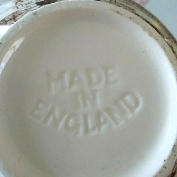 βοΈ Vintage English Ironstone TransferWare Creamer John Hancock Vintage - Picture 3 of 16